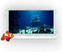 36X24IN Natural Underwater Aquarium Background, 3D Fish Reef Decoration Background with 8 EVA Double-Sided Tape