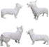 Lovelonglong Dog Costumes, Blank T-Shirt Tee for Dachshund and Corgi, 100% Cotton, White, D-XL
