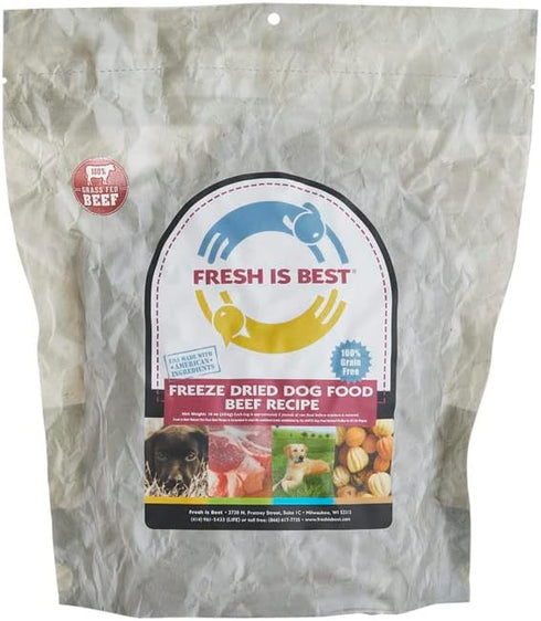 Fresh Is Best - Freeze Dried Raw Dog Food, Beef, 16 Ounces