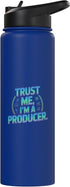 Music Producer Audio Engineer DJ Studio Trust Me Im A Producer Music Studio Vibes Stainless Steel Insulated Water