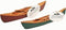 Wooden Canoe Decorative Hand-Crafted Wooden Canoe with Paddles Miniature Replica (1-pc) 7-inch