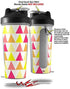 28oz Decal Style Skin Wrap works with Blender Bottle Triangles Warm (BOTTLE NOT INCLUDED)