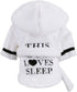 Stock Show Pet Pajama with Hood, Thickened Luxury Soft Cotton Bathrobe, Quick Drying Dog Towel, White, S