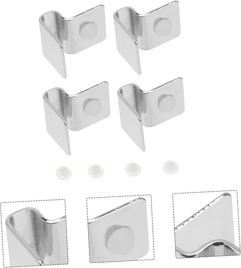 4pcs Fish Tank Cover Bracket - Stainless Supports for Glass Lid Support