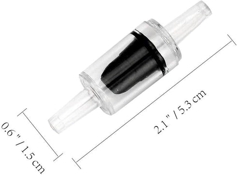 16pcs Aquarium Check Valves - One Way Air Pump Valves for 3/16 inch Fish Tank Aerator Tubing Accessories
