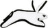 TUFFY World's Tuffest Soft Dog Toy - Barnyard Junior White Rabbit, Durable, Machine Washable