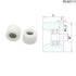 AELATNGS 1pcs 8mm PU6818-5 1.5x8x5 1.5 8 5 OD PU Coated Fingerboard Wheels with Bearing Finger Skateboard Pulley