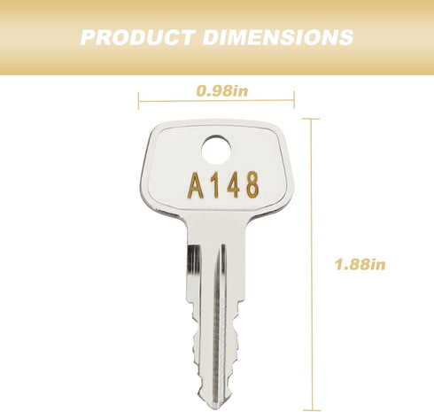 A148 SKS roof rack key,Replacement Keys for Yakima SKS Roof Racks,Crossbars,Carriers.(Code A148) by VIDABTE