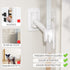 EUDEMON Child Proof Door Finger Pinch Guard, Adjustable Door Stopper and Latch for Pets, White