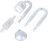CO2 Diffuser Set, Carbon Dioxide Glass Reactor U Shape Tube for Aquarium Plants Tank