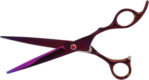 Set, Gavigain Purple Grooming Kit, Premium Stainless Steel Scissors Ergonomic Handle, Proof Comb, for Long Haired Pets