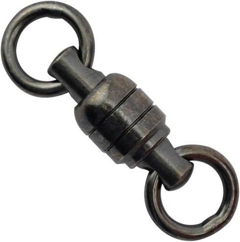 890 lb AFW Stainless Steel Ball Bearing Swivels with Double Welded Rings - Patented Bullet Shape, Gun Metal Finish, Up