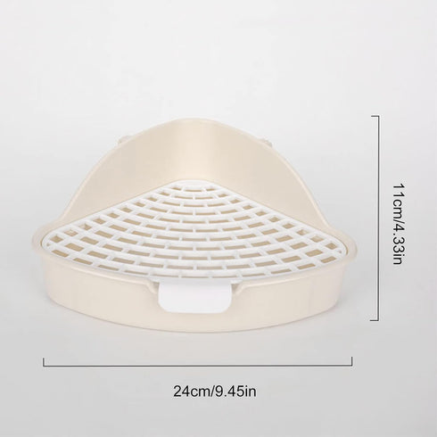 Qsvbeeqj Small Rat Toilet for Triangle Potty Trainer Corner Litter Bedding Box Pet Litter Pan for Hamsters Guinea Pigs