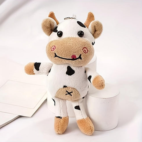 1Pc Pet Chew Toy - Puppy Molar Animal Shape Bite Resistant Plush Toy for Small Medium Large Dogs, Black&White (ZS441)