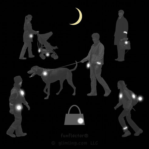 Safety Reflectors - Heart - Ultra Bright Reflective Gear for Backpacks, Clothing, Bags, Strollers, and Wheelchairs -