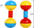 2 Pack QBLEEV Parakeets Conures Toys, Bird Rattles Bells Foot Toys, Enrichment Barbell Ball, Play Gym Activity Center