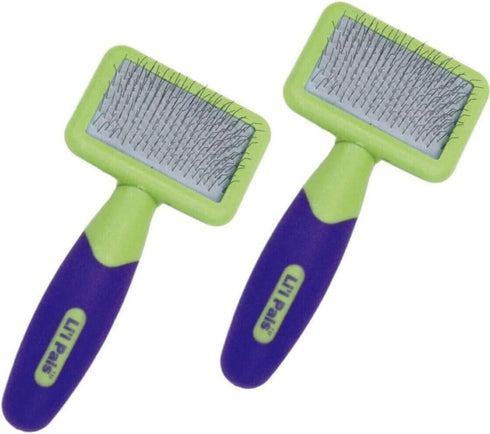 Soft Slicker Brush for Removing Mats, Tangles, and Loose Hair from Pets