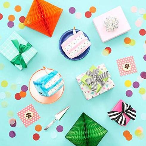 ZippyPaws Birthday Box - Colorful Squeaky Toy Set for Dogs, Birthday Gift with 3 Toys