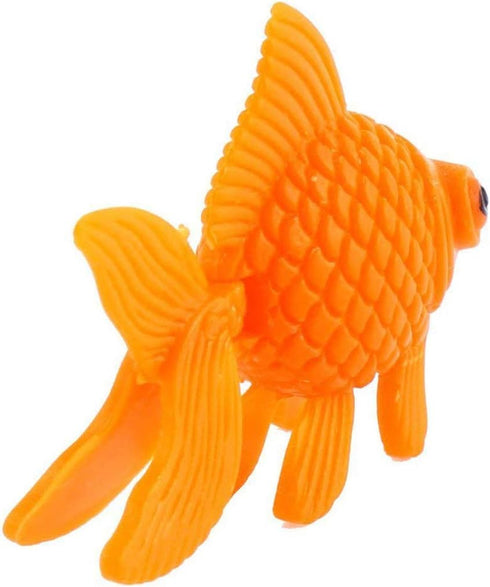 XMHF Aquarium Fish Bowl Tank Artificial Floating Plastic Orange Decor, Goldfish Ornament, 10PCS