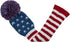 Scott Edward Knitted Golf Head Covers 4PCS, Handmade Fit for Driver and Fairway Woods with Long Neck Pom Pom