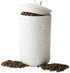 Dog Treat Container Airtight - 9"x5" Large Ceramic Dog Treat Jar for Kitchen Counter, White Dog Cookie Jar