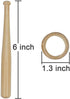 TIHOOD Baseball Stand Holder Wooden Base Ball Stand Display Holder