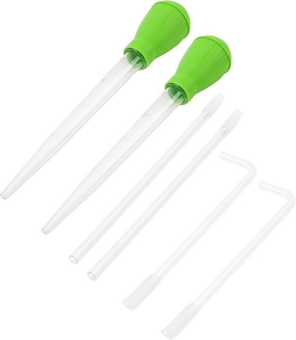 2 Set Manual Fish Tank Cleaning Tools with Extension Pipe and L Shaped Extension Pipe, 30ml Aquarium Water Changer,