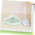 JUMPLAWN Chinchillas Triangle Ceramic Rabbit Litter Box Non-Slip Mat Portable Bunny Toilet for Guinea Pigs and Small