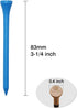 Golf Tees Durable Bamboo Tees - 100Pcs or 120Pcs 3-1/4" Biodegradable Material to Reduce Friction and Side Spin