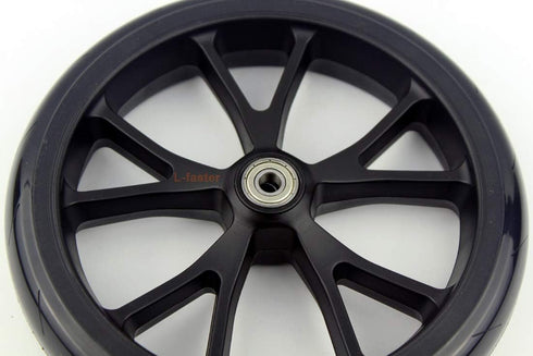 L-faster 8 Inch Scooter PU Wheel with Bearings, Kids Kickscooter Replacement Wheel, Solid Wheel