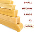 Bully Bunches Mega Authentic Yak Cheese Himalayan Chews for Giant Dogs, All Natural Dental Chews (4 PK)