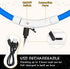 3 Pieces LED Dog Collar Light Up Rechargeable Dog Lights for Night Walking, Adjustable for Large Medium Small Dogs