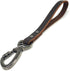 Genuine Leather Short Dog Lead, Heavy Duty Traffic Leash with Metal Hook, Handmade for Large Medium Dogs Training