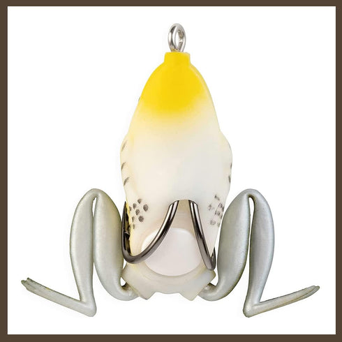 LUNKERHUNT Frog Lure for Bass Fishing | Pocket Frog Fishing Lure 1.75 Inch | Soft Hollow Body