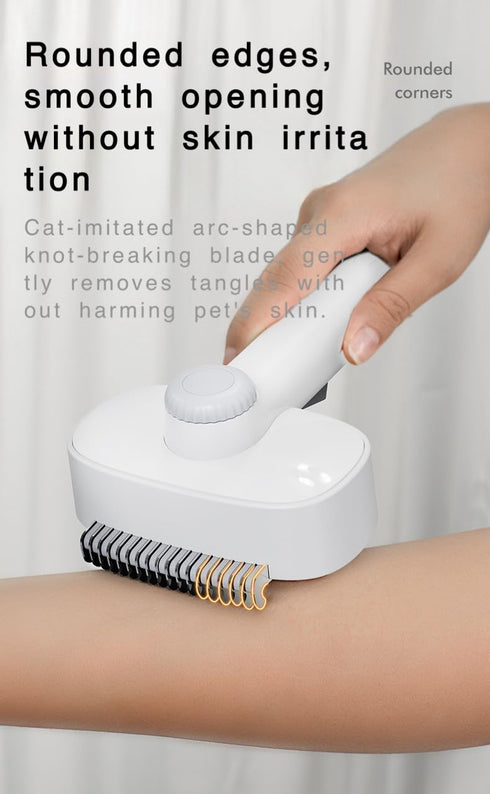 2-In-1 Pet Grooming Kit;Dog Brush For SheddingCat Brush For Long Haired Cats- Self-Cleaning Shedding & Detangling
