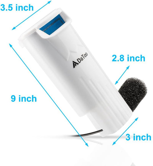 Aquarium Power Filter, Ultra Silent Small Fish Tank Filter 5W for 10 to 20 Gallon Tanks, 1 Yr Warranty.