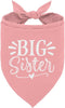 ZPPRJF Big Sister Dog Bandana, Pink Pet Dog Scarf Accessories, Pet Triangle Scarf