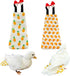Magnoloran 2 Pack Chicken Diapers for Hens, Roosters, Diapers for Ducks, Ducklings, Reusable Pet Diaper with Bow Ties