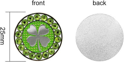 Myartte Golf Ball Markers, Crystal Ball Markers, Pack of 3