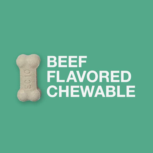 Elanco Chewable Quad Dewormer for Medium Dogs, 2 Chewable Tablets for 26-60 lbs