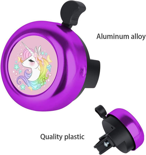 MZELQ Bicycle Bell, Cute Clear Sound Adjustable Size Aluminum Bike Accessories Bell Ring for All Ages