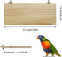 Large Wood Perch Platform Stand Shelf for Birds - Budgie, Parakeet, Cockatiel, Conure, Cockatoo, Macaw