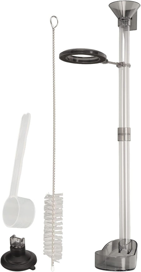 Fish Shrimp Feeder Tube and Plate Set, Multifunctional Plastic Feeding Tube Dish for Aquarium