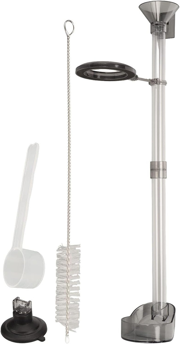 Fish Shrimp Feeder Tube and Plate Set, Multifunctional Plastic Feeding Tube Dish for Aquarium