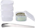 4Pack Canned Cat Food Storage Container for 3oz Cat Cans, Transparent Plastic