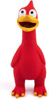 2 Pack CHIWAVA Squawking Latex Dog Toy Chicken Duck Squeeze Squeak Interactive Play for Medium Large Dogs Assorted