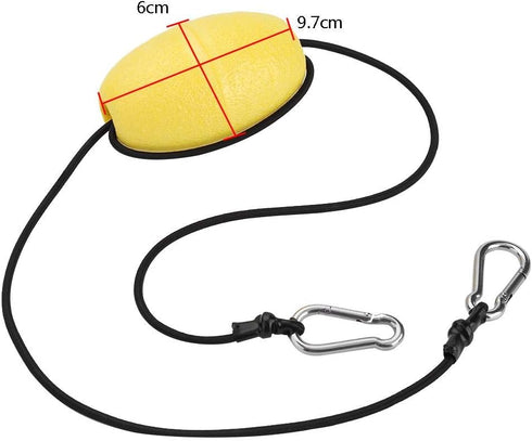 Keenso Drift Anchor Line with Stainless Steel Nylon EVA Rope, Kayak Throw Line Buoy Accessory for Boat