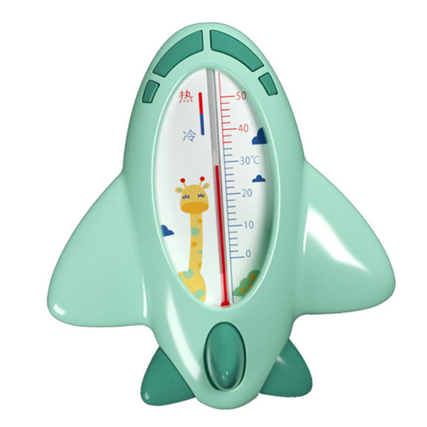 UPKOCH Cartoon Plane Bath Thermometer Safe Portable Water Temperature Measuring Tool Green for