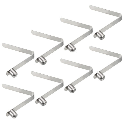 PATIKIL 8 Pack 8x6.5mm Kayak Paddle Snaps, Steel Button Locking Tube Spring Clips for Camping Awning Tent Pole
