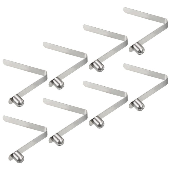 PATIKIL 8 Pack 8x6.5mm Kayak Paddle Snaps, Steel Button Locking Tube Spring Clips for Camping Awning Tent Pole